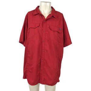Columbia Men's Red Short Sleeve Shirt
